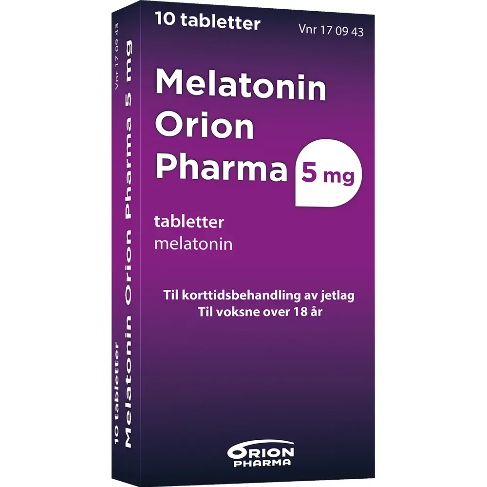 Melatonin Orion Pharma 5 mg Tabletter 10 stk